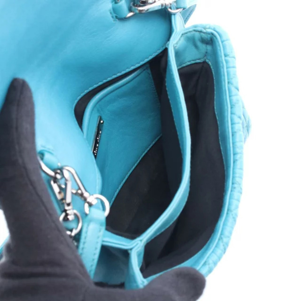 Miu Miu Blue Handbag Leather NAPPA CRISTAL - Picture 3 of 5